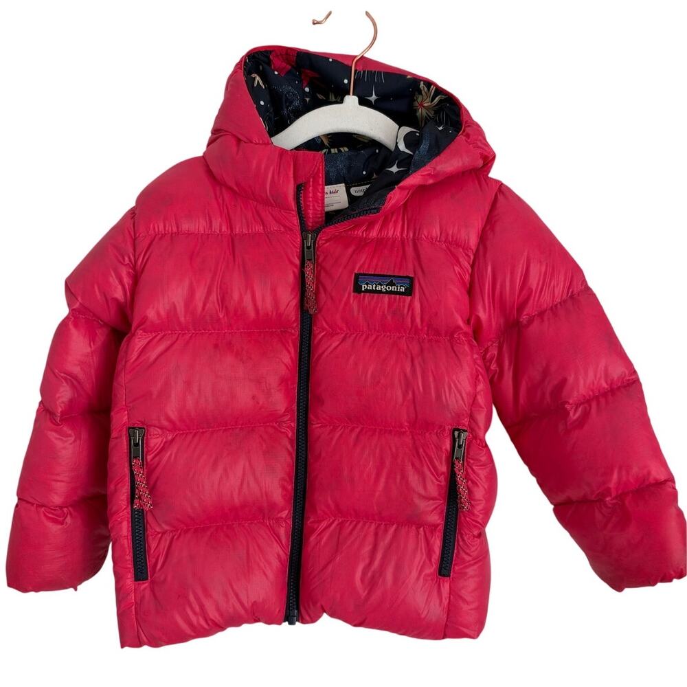 Patagonia Hi-Loft Down Sweater Hoody Jacket Pink 2T